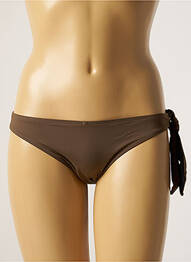 Bas de maillot de bain effet matière satinée culotte vert AUBADE femme