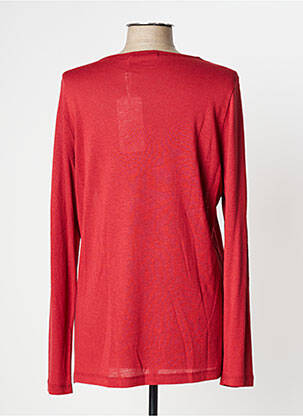 Top stretch manches longues rouge BAGORAZ femme