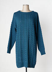 Robe mi-longue bleu QUATRE VINGT JOURS pour femme seconde vue