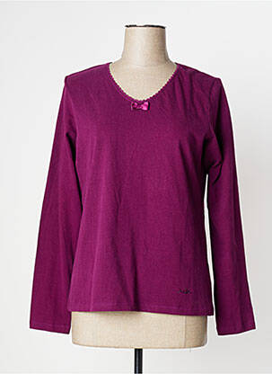 T-shirt violet AGATHE & LOUISE pour femme