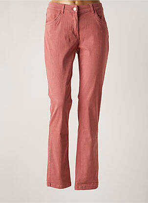 Pantalon slim stretch taille normale rose ÉTYMOLOGIE femme