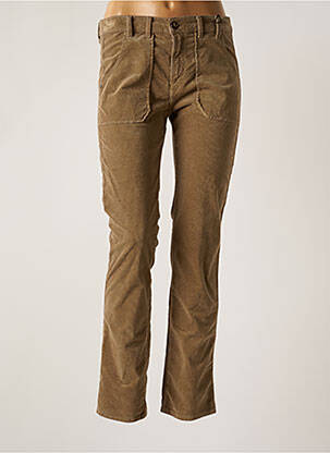 Pantalon slim taille normale taille normale marron IMPAQT femme