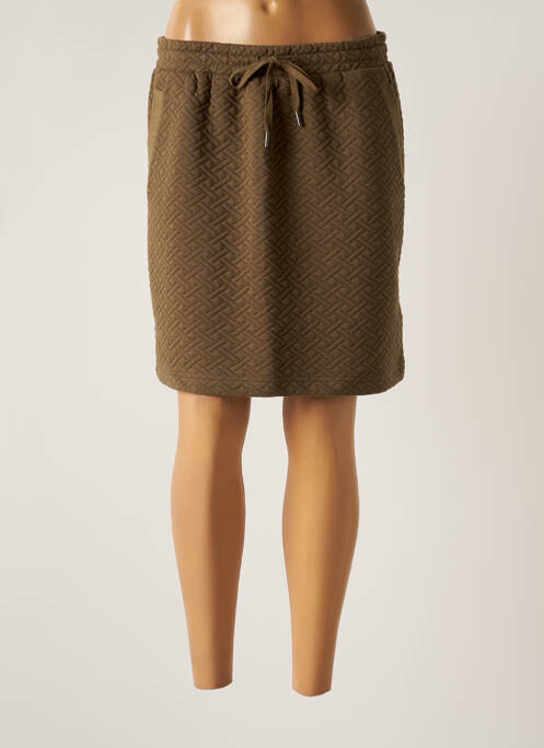 Jupe mi-longue taille normale vert ÉTYMOLOGIE femme