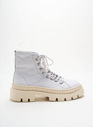 Bottines/boots matière lisse talon plat jusqu'à 3cm gris ALPE femme