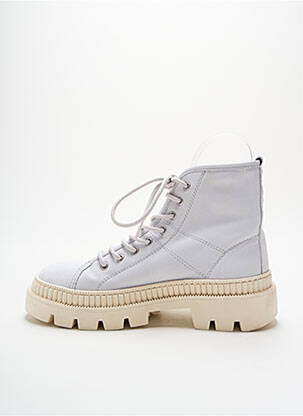 Bottines/boots matière lisse talon plat jusqu'à 3cm gris ALPE femme
