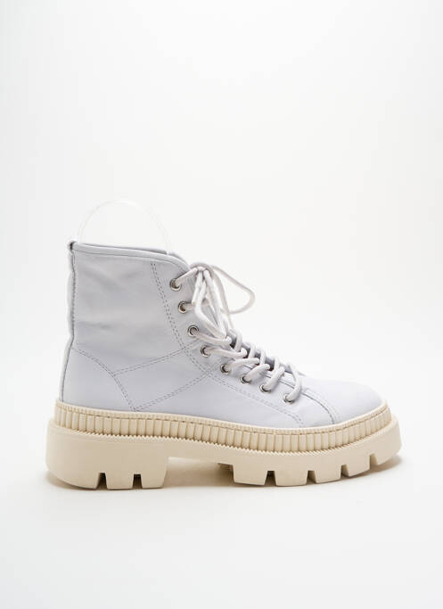Bottines/boots matière lisse talon plat jusqu'à 3cm gris ALPE femme