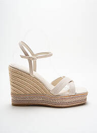 Espadrilles fermeture boucle(s) talon haut de 10cm et plus beige TAMARIS femme