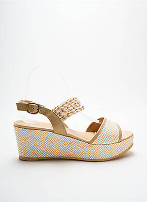 Sandales/Nu pieds beige MKD pour femme