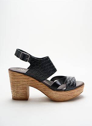Sandales/Nu pieds noir LIBERITAE pour femme