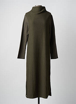 Robe longue manches longues manches longues vert LOTUS EATERS femme