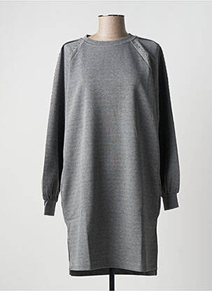 Robe mi-longue manches longues manches longues gris LOLA CASADEMUNT femme