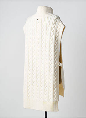Pull tunique manches courtes beige LOLA CASADEMUNT femme
