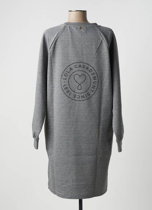 Robe mi-longue manches longues manches longues gris LOLA CASADEMUNT femme