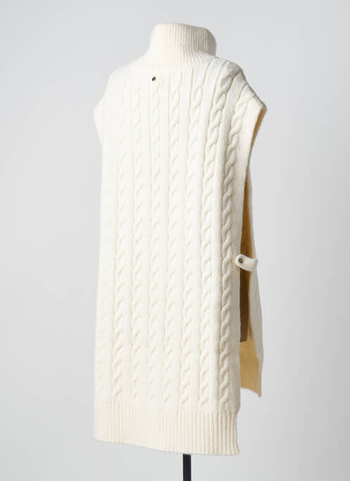 Pull tunique manches courtes beige LOLA CASADEMUNT femme