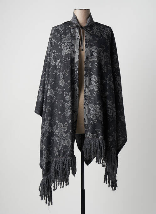 Poncho gris BEATE HEYMANN pour femme