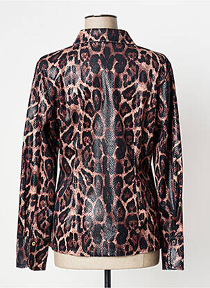 Chemisier coupe cintrée manches longues marron LOLA CASADEMUNT femme