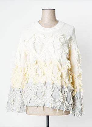 Pull blanc TRICOT CHIC pour femme