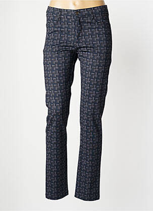 Pantalon slim stretch taille normale bleu WALTRON femme