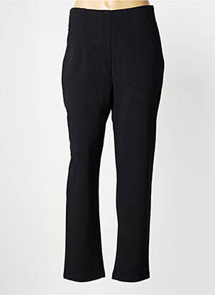 Pantalon slim tissage popeline taille normale noir LOTUS EATERS femme