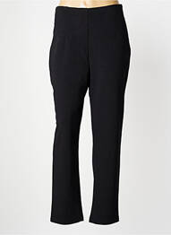 Pantalon slim tissage popeline taille normale noir LOTUS EATERS femme