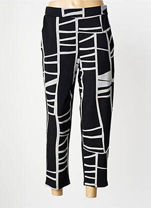 Pantalon large tissage popeline taille normale noir OZAI N KU femme