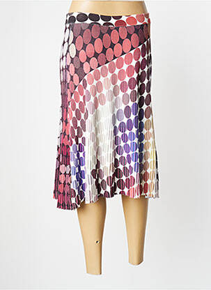 Jupe mi-longue stretch marron JEI'S BY LETIZIA DENARO femme