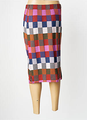 Jupe mi-longue taille normale marron ALDO MARTIN'S femme