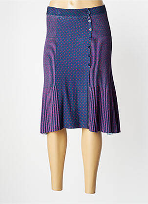 Jupe mi-longue taille normale bleu JEI'S BY LETIZIA DENARO femme