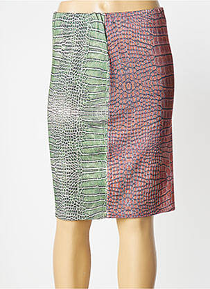 Jupe mi-longue stretch vert JEI'S BY LETIZIA DENARO femme