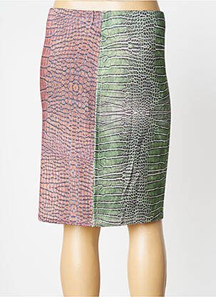 Jupe mi-longue stretch vert JEI'S BY LETIZIA DENARO femme