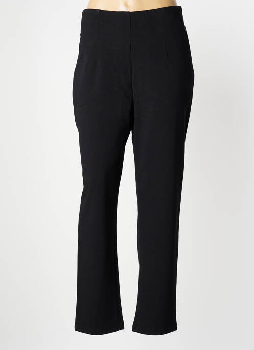 Pantalon slim tissage popeline taille normale noir LOTUS EATERS femme