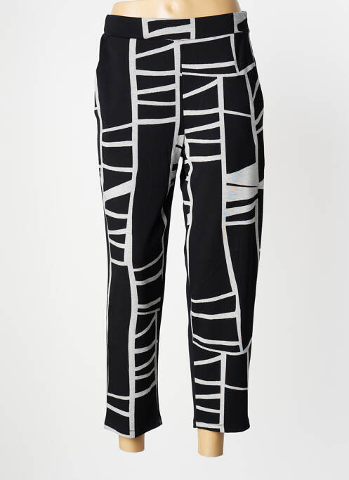 Pantalon large tissage popeline taille normale noir OZAI N KU femme