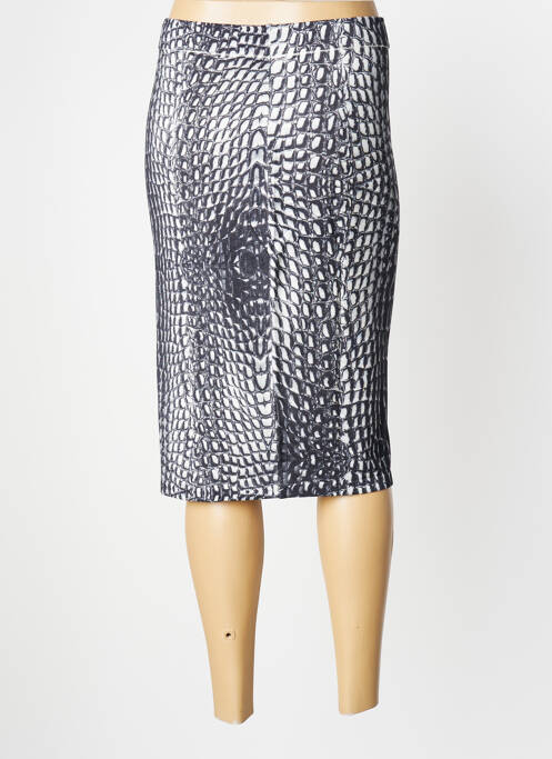 Jupe mi-longue gris JEI'S BY LETIZIA DENARO pour femme