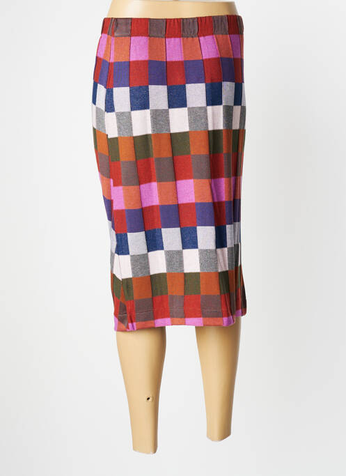 Jupe mi-longue marron ALDO MARTIN'S pour femme