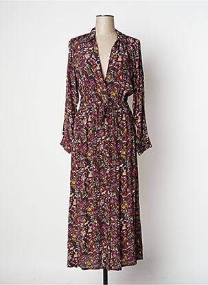 Robe longue manches longues manches longues rose VANESSA BRUNO femme