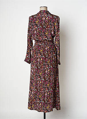 Robe longue manches longues manches longues rose VANESSA BRUNO femme