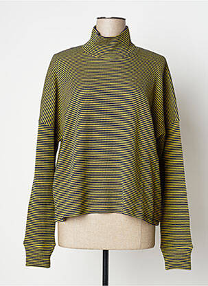 Pull coupe droite manches longues vert FORTE-FORTE femme