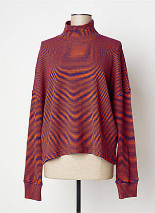 Pull coupe droite manches longues orange FORTE-FORTE femme