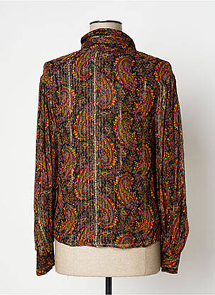 Chemisier coupe fluide manches longues orange MASSCOB femme