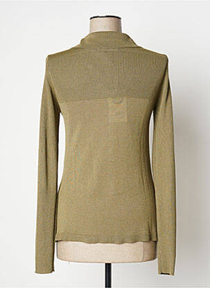 Pull coupe cintrée manches longues vert RAIINE femme
