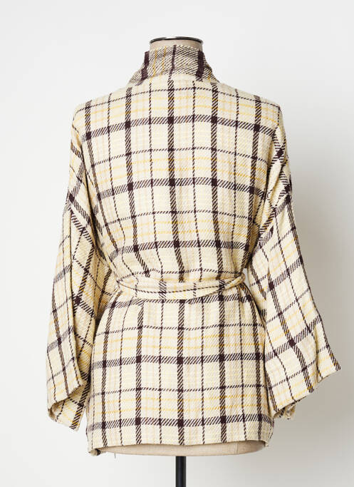 Veste kimono manches longues beige POMANDERE femme