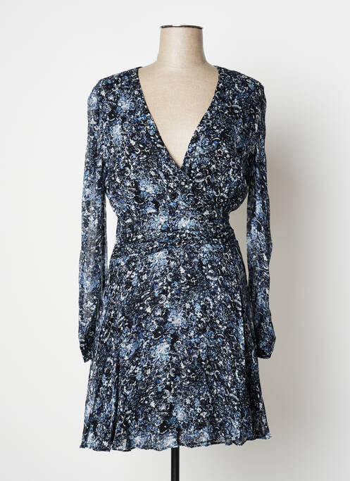 Robe mi-longue bleu BERENICE pour femme