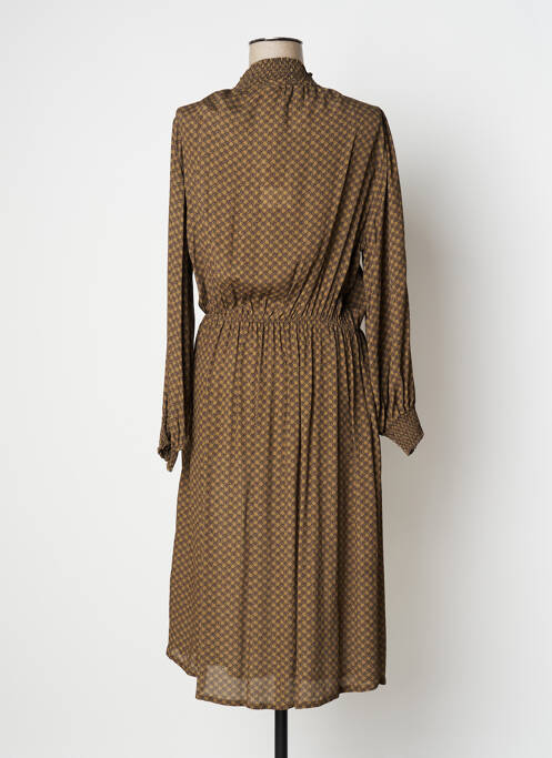 Robe mi-longue marron DIEGA pour femme