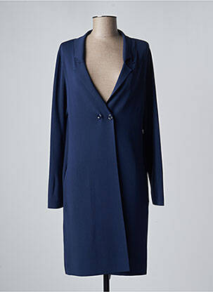 Veste casual col tailleur bleu MALIPARMI femme