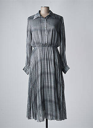 Robe longue manches longues manches longues gris SHIRTAPORTER femme