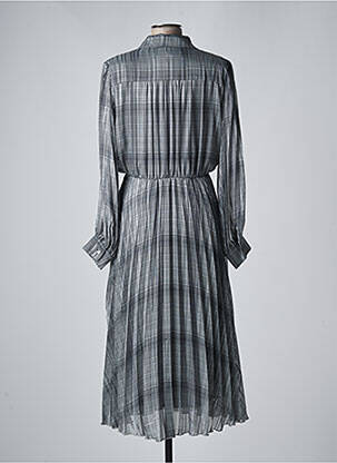 Robe longue manches longues manches longues gris SHIRTAPORTER femme
