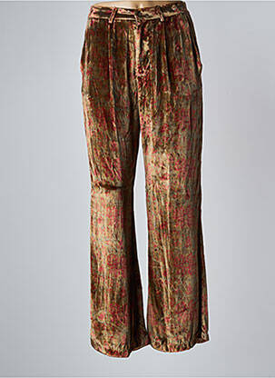 Pantalon large fermeture zippée sous rabat boutonné beige MES DEMOISELLES...PARIS femme