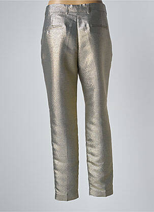 Pantalon droit fermeture zippée sous rabat avec crochet jaune MES DEMOISELLES...PARIS femme