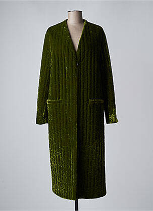 Manteau long vert POMANDERE pour femme