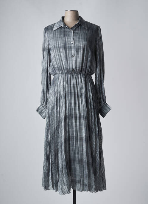 Robe longue manches longues manches longues gris SHIRTAPORTER femme
